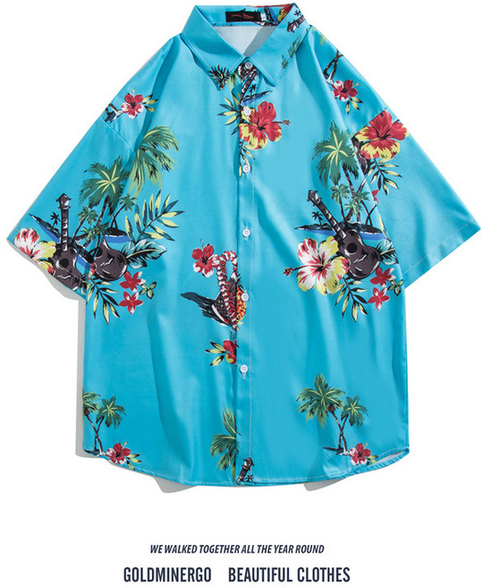 반팔 셔츠 남성 루즈핏 여름 고급 디자인 감각 소규모 셔츠