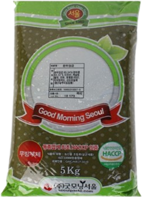 굿모닝서울 완두앙금 5kg, 1개