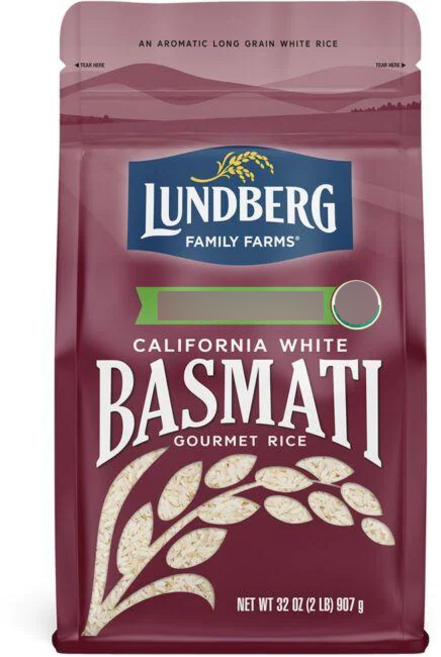 룬드버그 캘리포니아 화이트 바스마티 라이스, 907g, 1개