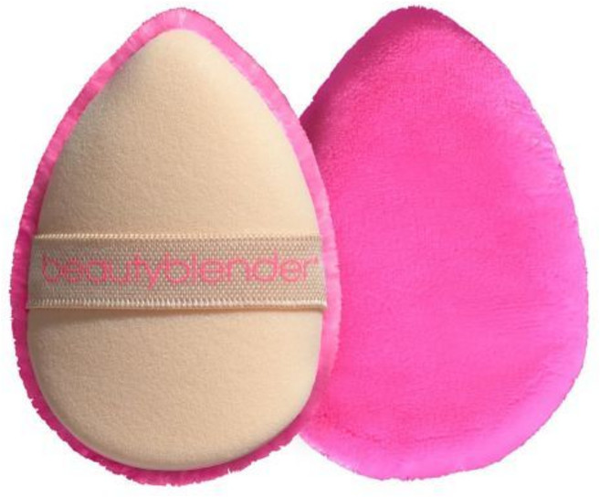 뷰티 블렌더® | 포켓 퍼프™ 양면 뷰티 블렌더 파우더 퍼프로 세팅 및 베이킹 재사용 가능 세탁 가능, 1 Count (Pack of 1), Pink