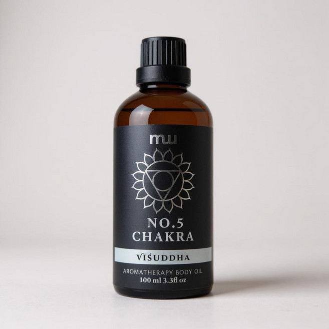 MW精油工坊 No.5 表達清晰按摩油 七脈輪複方草本香氛, 100g, 1個, 100ml
