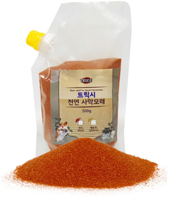 트릭시 천연 사막모래 (레드) 500g, 단품, 1개