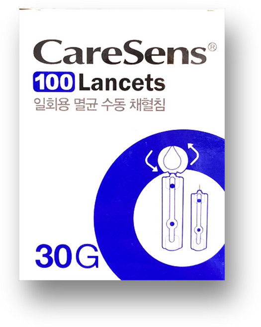 케어센스 란셋니들 30G 100개입 당뇨 채혈침, 1개