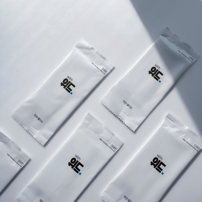 위드 업소용물티슈 개별포장(매쉬원단), 1개, 70g, 400매입