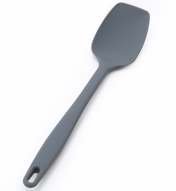 국내생산 프리미엄 실리콘 스패츌라 요리스푼 국자 뒤집개, 1개, 차콜, 스파츌라