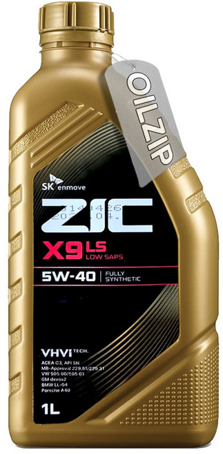 SK엔무브 지크 X9 LS 5W40 / 100% 합성엔진오일, 1L, 5w30, 8개