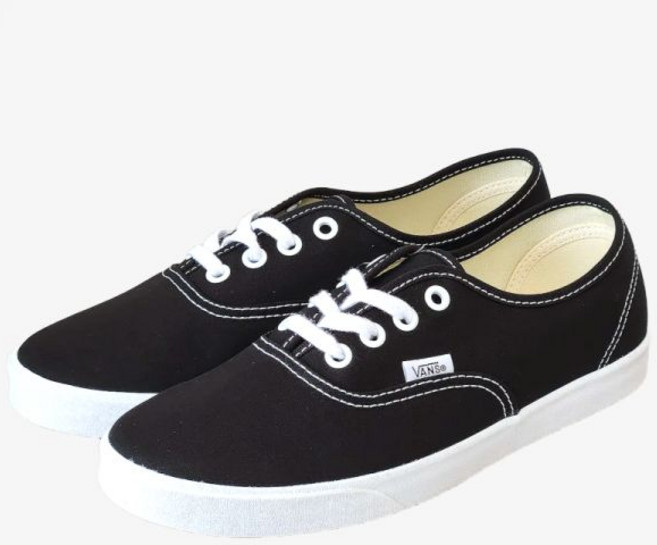 반스 어센틱 로우프로 - 블랙 화이트 VN000D04BZW1