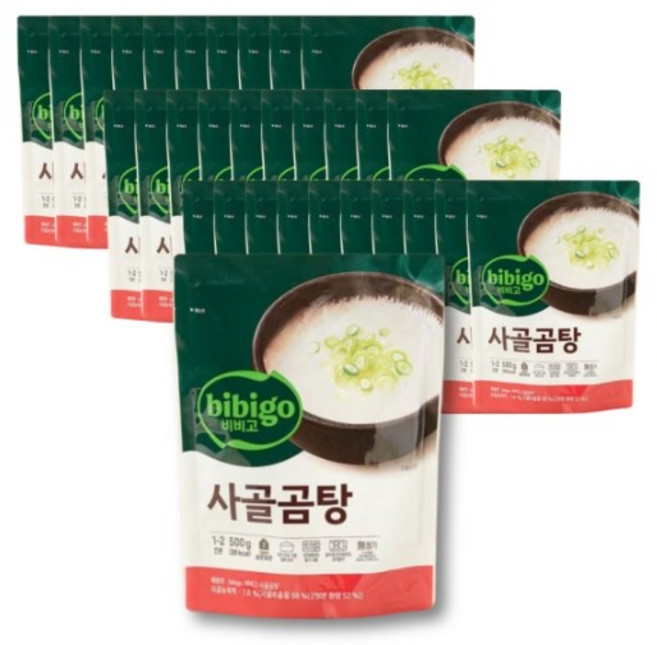 CJ 비비고 사골곰탕, 500g, 30개