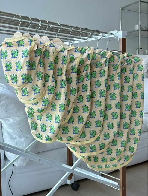 강아지옷 드래곤 나시 스판 대형견 실내복, 1개, 옐로우