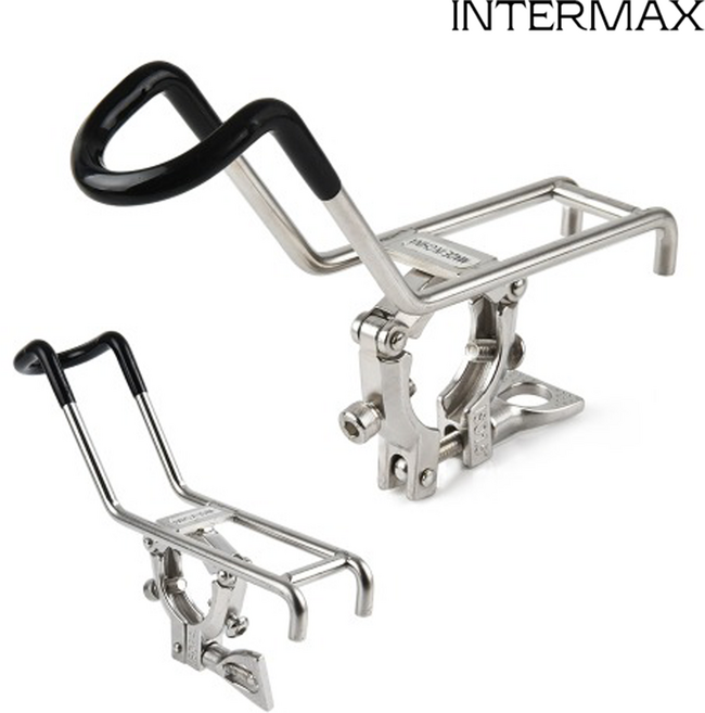 나꾼피싱/IM-443 선상 외발 수갑받침대 원형받침대, 받침대+방아쇠, 블랙