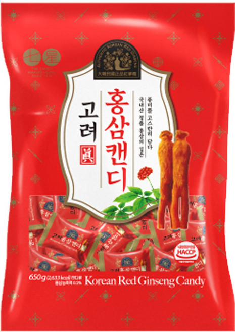 GloRyHy 213 신상품 국내산 정품 홍삼 캔디, 1개, 650g