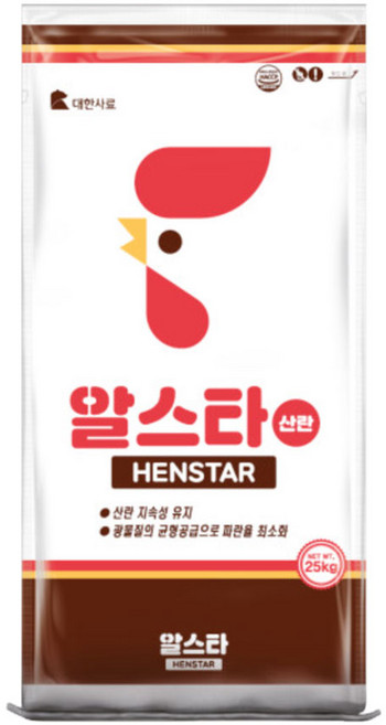 대한사료 알스타 산란 사료, 1개, 25kg