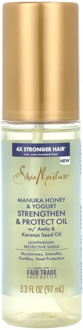 SheaMoisture 강화 및 보호 오일 마누카 꿀 및 요거트 97ml(3.3fl oz), SheaMoisture강화및보호오일마누카꿀및요거트97m, 1개, 97ml - 쿠팡