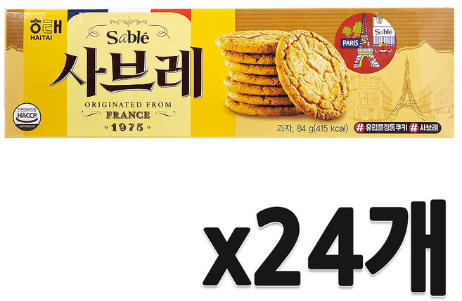 Sable 비스켓, 84g, 24개