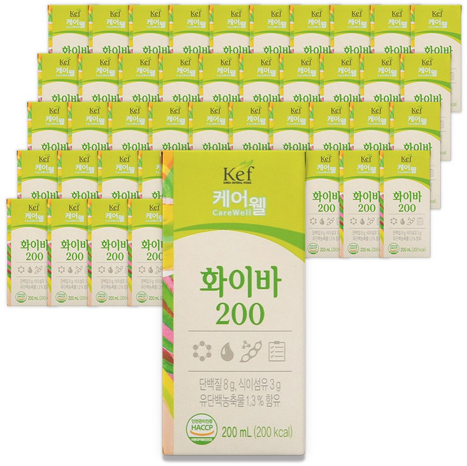 케어웰 화이바 200, 48개, 200ml