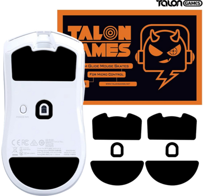 바이퍼 V3 PRO 피트 컨트롤 브레이킹 마우스피트 2개입 탈론게임즈, TG0023, 1개