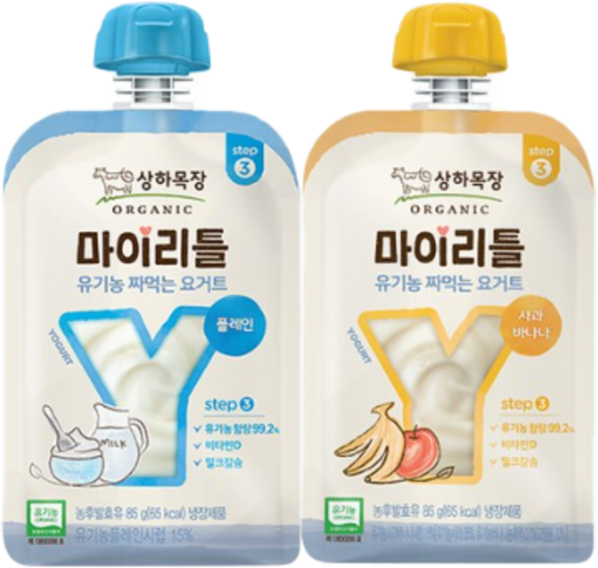 매일 상하목장 마이리틀 짜먹는요거트 85g 사과바나나10+플레인10/냉장무료배송, 1개
