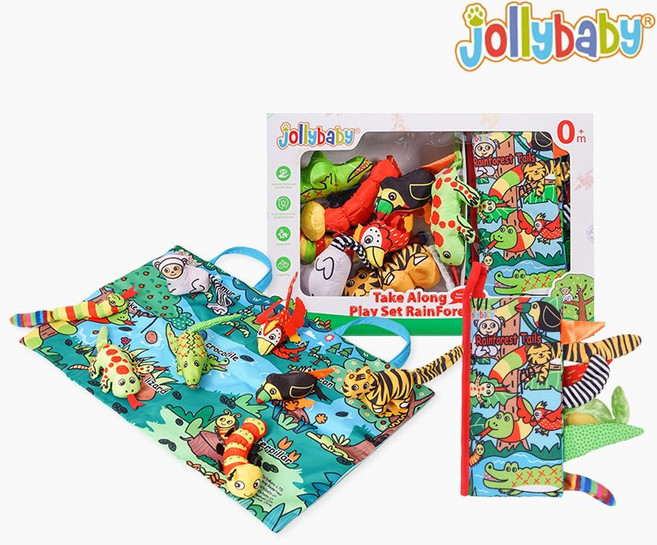 졸리베이비 플레이세트 (선물용 쇼핑백 포함), 4. 열대우림 시리즈 + 선물용 쇼핑백(대), 1개