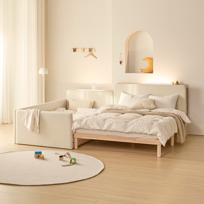 [연말결산 추가할인] 도담 슬림 높이조절 코지 패밀리침대 (기능성패브릭 버전), 03. [단독구매불가] 방수커버 SS+SS