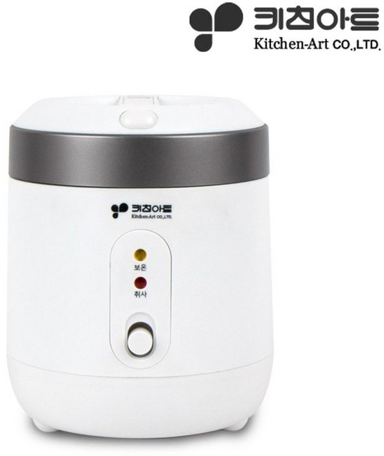 키친아트 미니 전기 밥솥 1~2인용, KRC-1004, 혼합색상