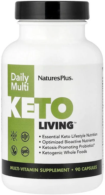 NaturesPlus Keto Living™ 데일리 멀티 캡슐 90정 NAP-82002, 1개 - 쿠팡