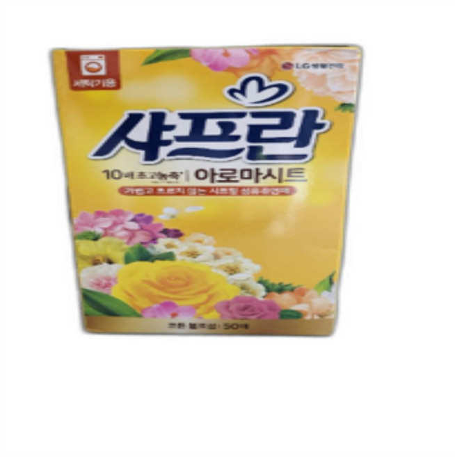 샤프란 아로마시트 섬유유연제 코튼 블로섬 본품, 50개입, 10개