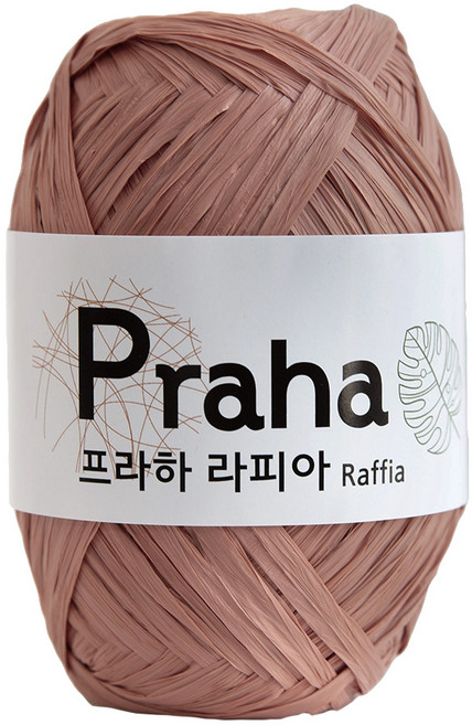 6위 - [니트박스 뜨개실] 프라하 라피아 종이실, 01.라이트코랄, 1개