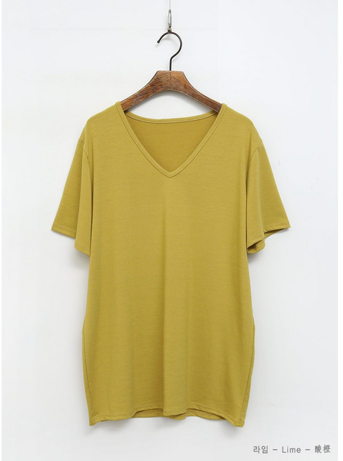 [아이엠수] 세라 브이넥 반팔티셔츠