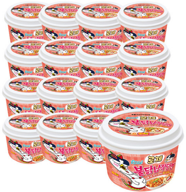 삼양 로제불닭납작당면 큰컵 /컵라면