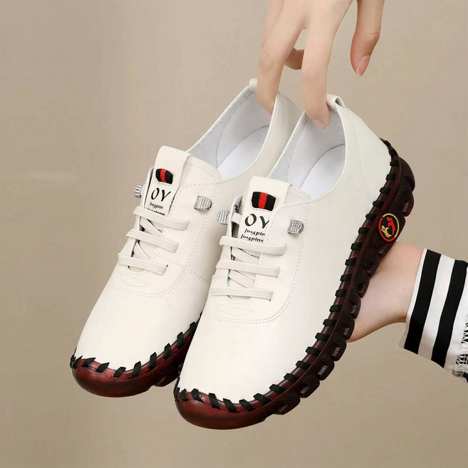 ANYOU 여성 단화 편안한 효도화 중년 여성 캐주얼 슬립온 운동화