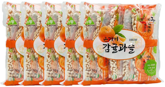 제주 은가비 감귤 과즐 한과 40개입, 4개, 350g