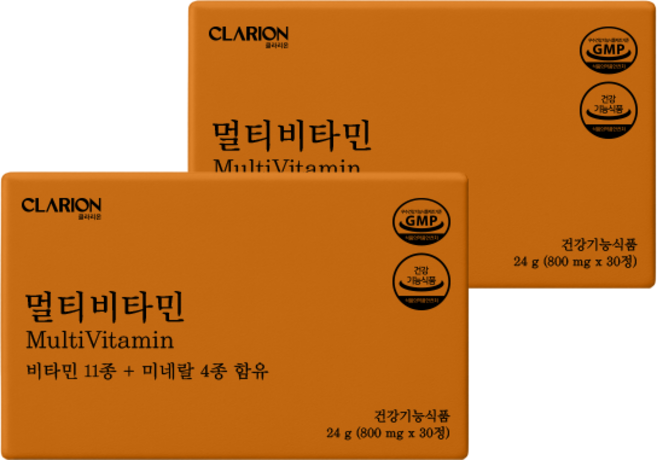 클라리온 멀티비타민 미네랄 30정 2박스, 30회분, 2개