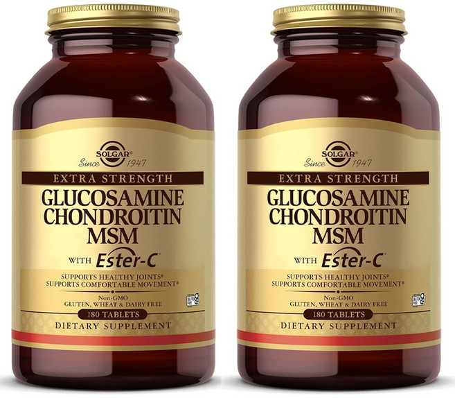 솔가 엑스트라 스트렝스 글루코사민 콘드로이틴 MSM 타블렛, 180정, 2개