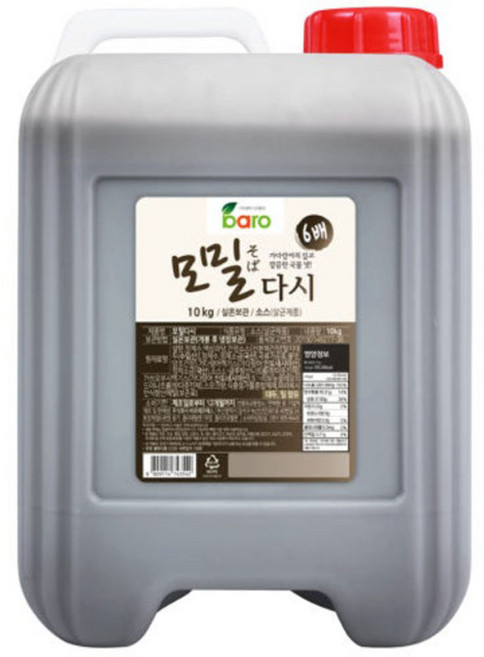 바로 모밀다시 메밀 모밀 육수 소스 장국 쯔유 소바, 1개, 10kg