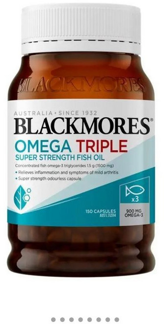 블랙모어스 오메가 트리플 농축 피쉬오일 150캡슐 2개, 1개, 150정