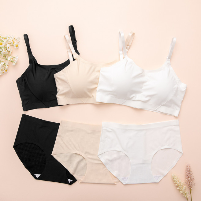 아이엠속옷 주니어 3단계 청소년 브라팬티 3종 세트 중학생 여학생 속옷