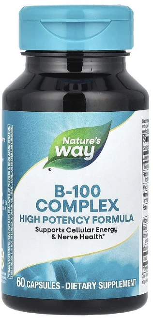 Nature's Way B-100 복합체 캡슐 60정 Way (네이처스 웨이), 1개 - 쿠팡
