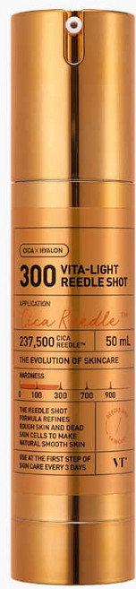 VT Cica 300 Vita-Light Reedle Shot精華 提亮膚色 改善粗糙 輕盈易吸收, 50ml, 1瓶