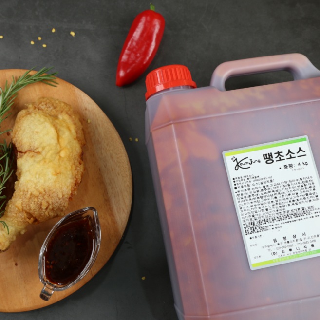 뫼루니식품 매운 양념치킨소스 땡초소스 4KG, 7개