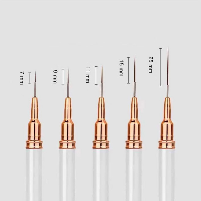 뉴프렐류드 네일 라인 아트 브러쉬 5종 세트, 1개, 화이트