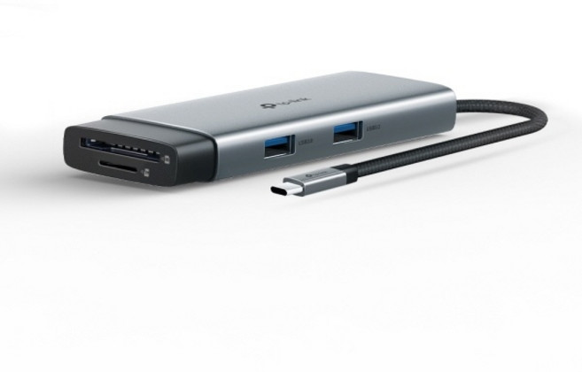 티피링크 7 in 1 C타입 USB허브 UH7020C USB C / A / HDMI / SD카드, 그레이, 1개