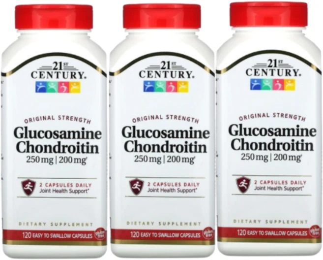 2+1 21st Century 글루코사민 콘드로이틴 오리지널 스트렝스 120정, 3개 - 쿠팡