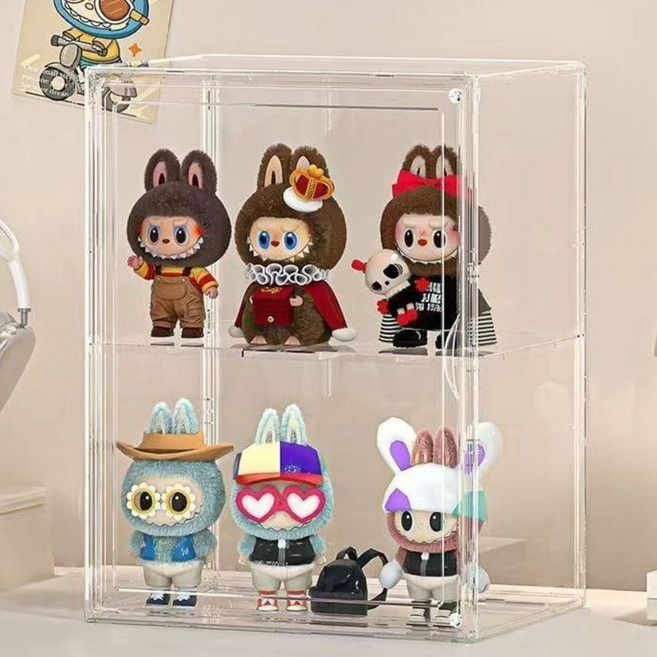 대형 투명 아크릴 케이스 피규어 장식장 가방보관함 전시 아크릴케이스 중간 칸막이 포함 40X30X25, 투명+칸막이, 10개