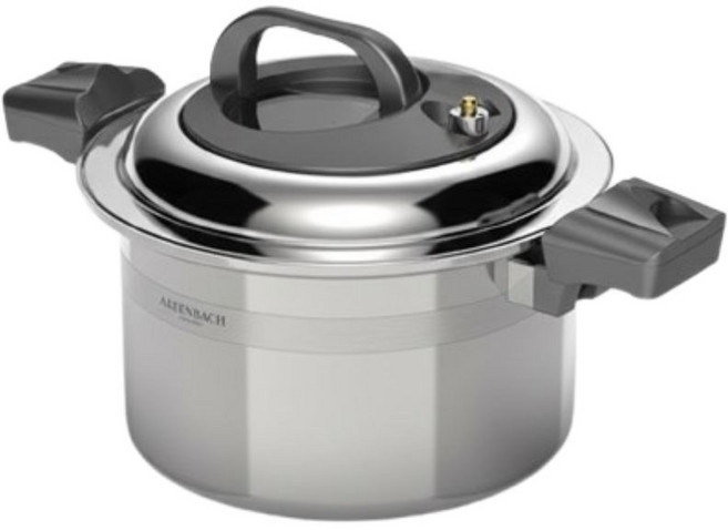 알텐바흐 저압냄비 시그니처 엑스쿠첸 멀티쿡 통5중 압력솥 냄비 7L, 1개, 실버