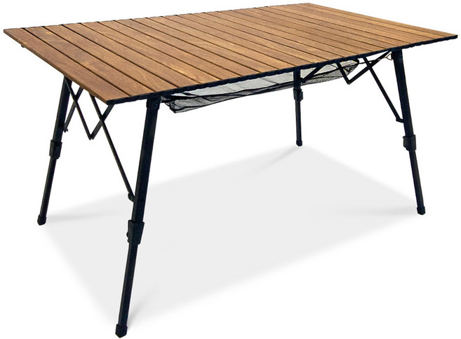 크로퍼스 높이조절 알루미늄 롤테이블 CLOT-002, 우드