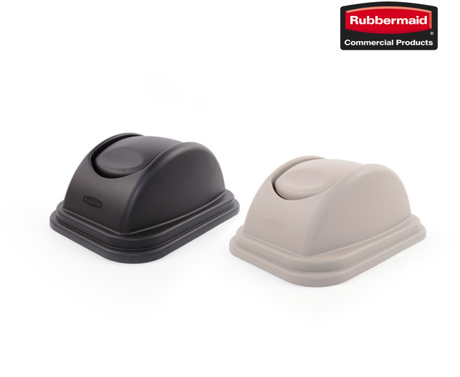 러버메이드 [온라인몰] 다용도 소프트 휴지통 대 39L전용 스윙뚜껑, 그레이