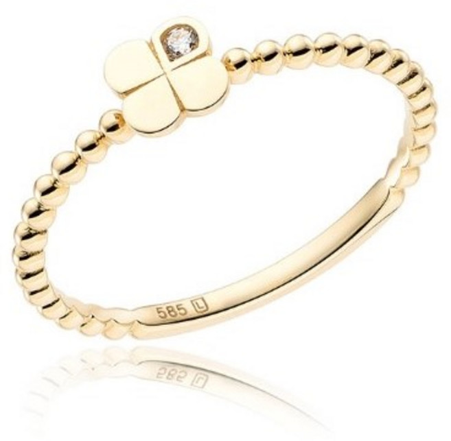 로이드 탄생석 쁘띠 클로버 10K/14K/18K 골드 반지 LRT25010T 산본NC점