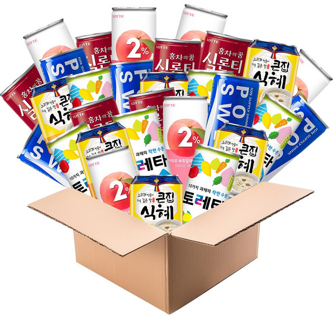 사무실 음료 C세트 이프로 실론티 포카리 토레타 식혜, 240ml, 1개