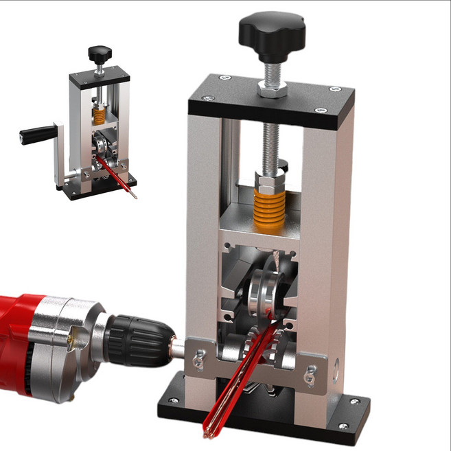 전선탈피기 전선피복기 폐전선 피복제거기 케이블 커터 전선까는기계 와이어 케이블, 1개, 본품