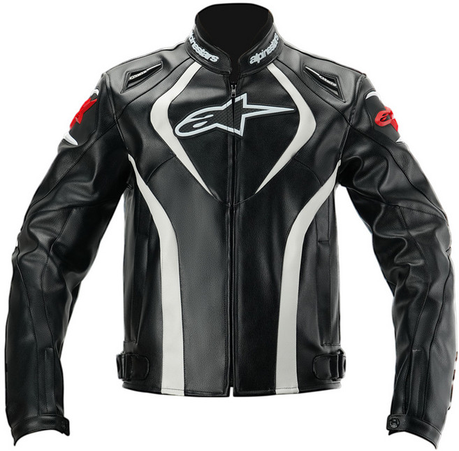 오토바이용 라이딩복 레이스용 가죽옷 방수 라이더 방호복, 이미지